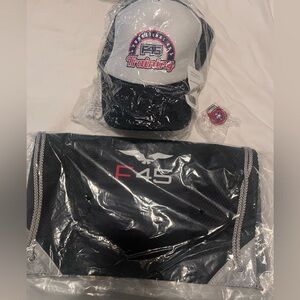 F45 Training Bundle - Trucker Hat, Bag, and Kettlebell Keychain